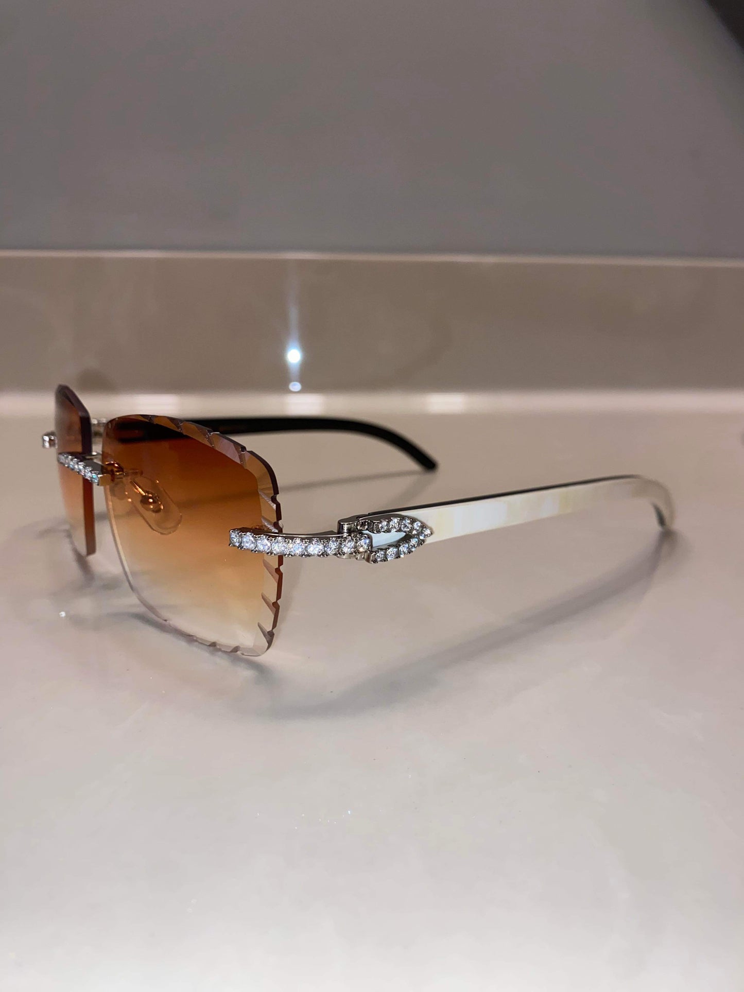 Made to order: Iced out moissanite Sunglasses