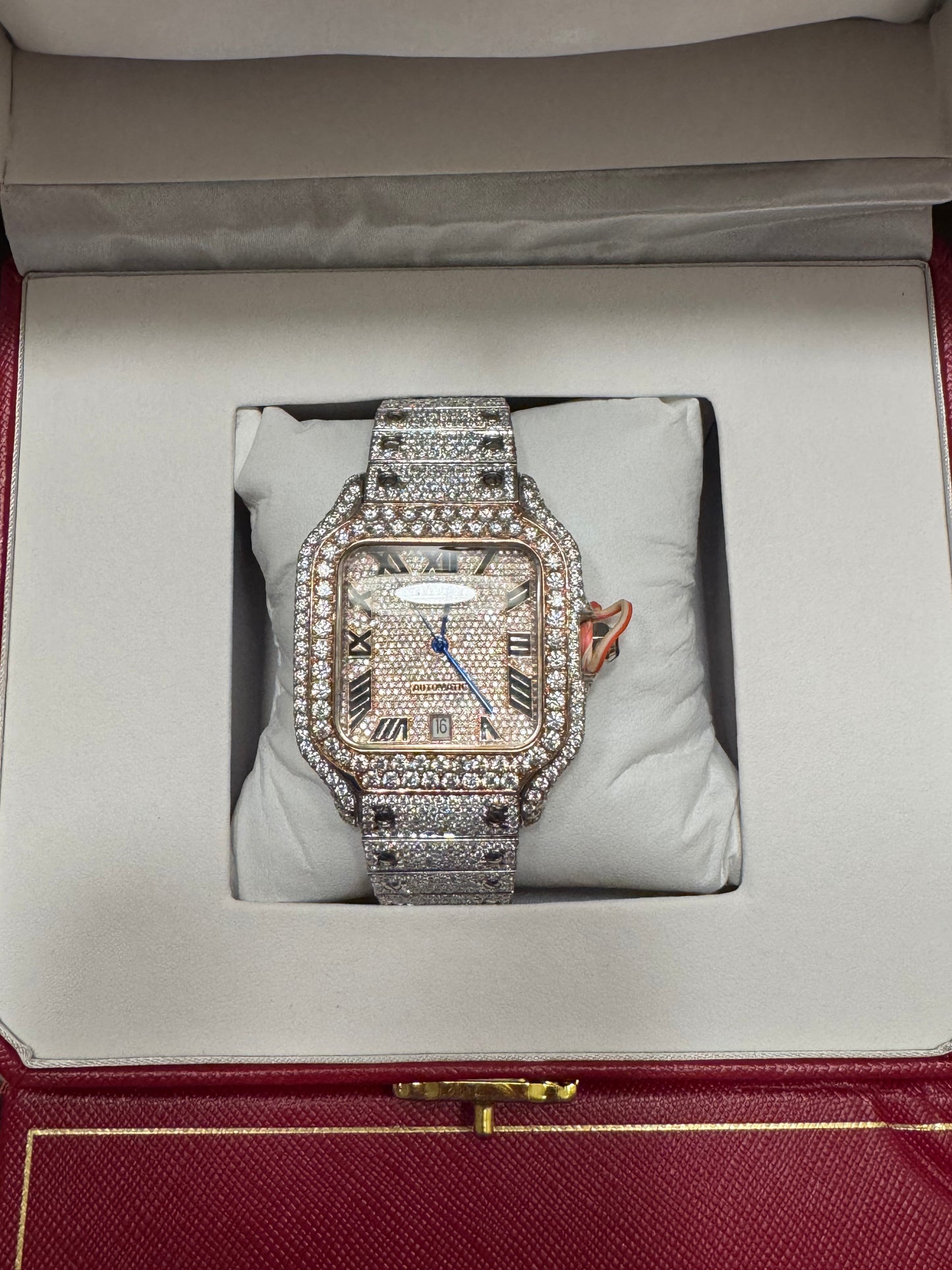 Custom Moissanite watch