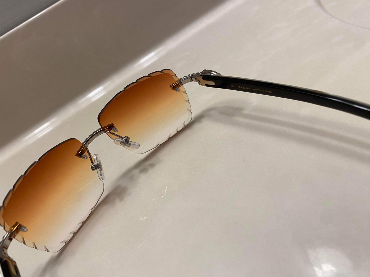 Made to order: Iced out moissanite Sunglasses