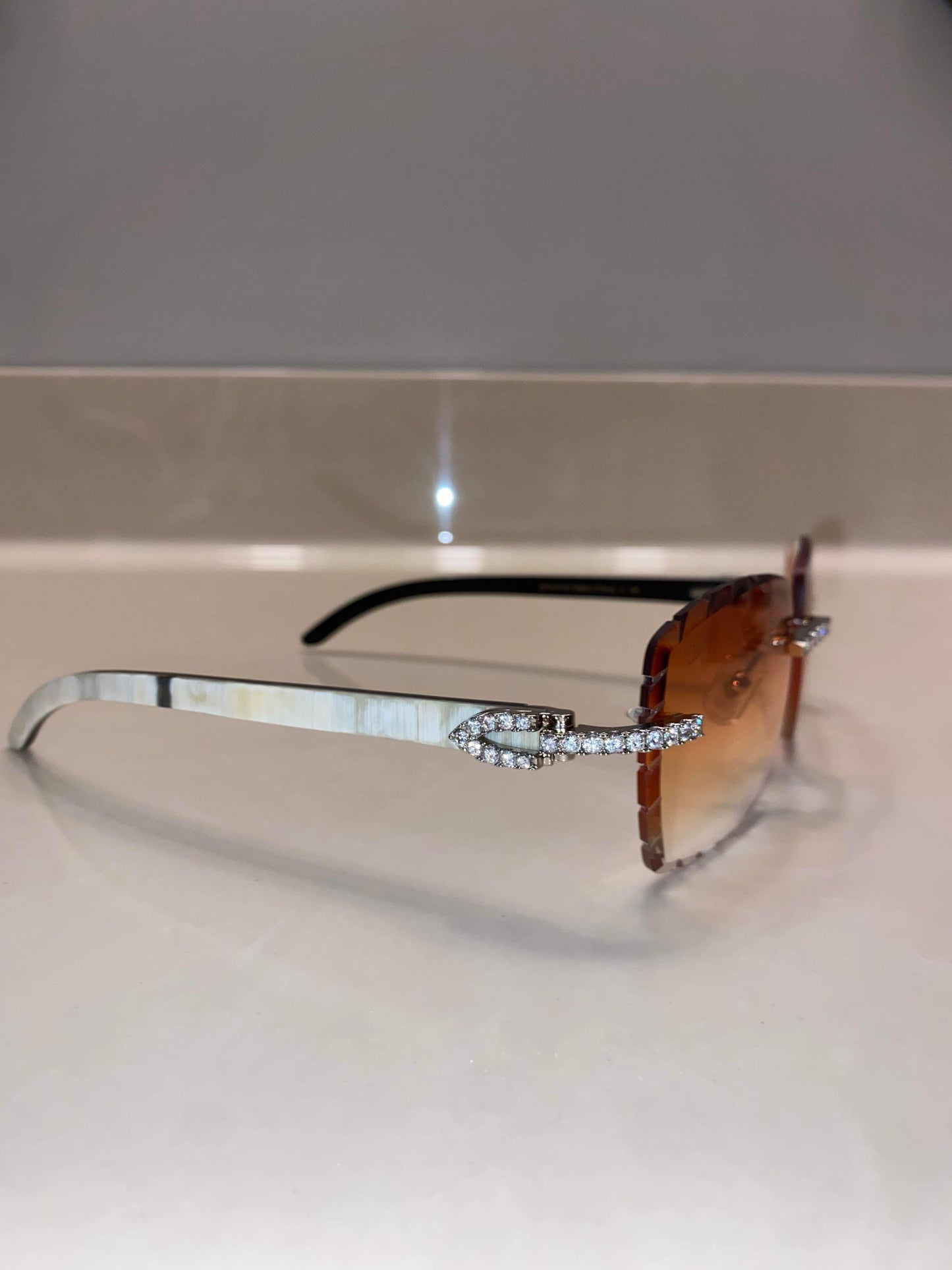 Made to order: Iced out moissanite Sunglasses