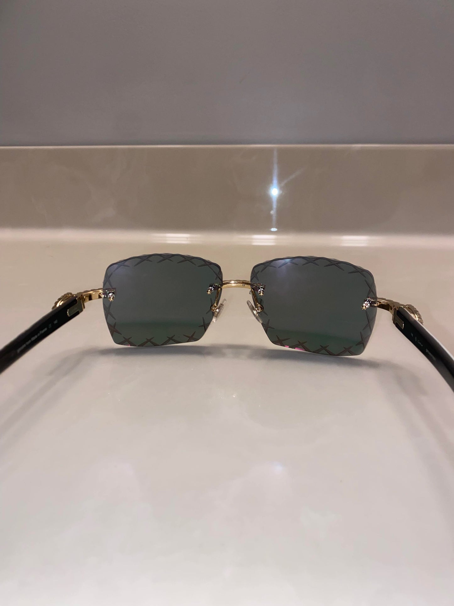 Custom moissanite mirror white buffs