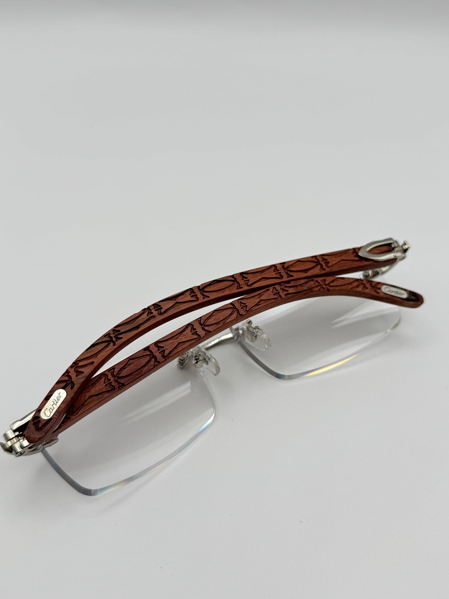Rimless Sunglasses Wood style