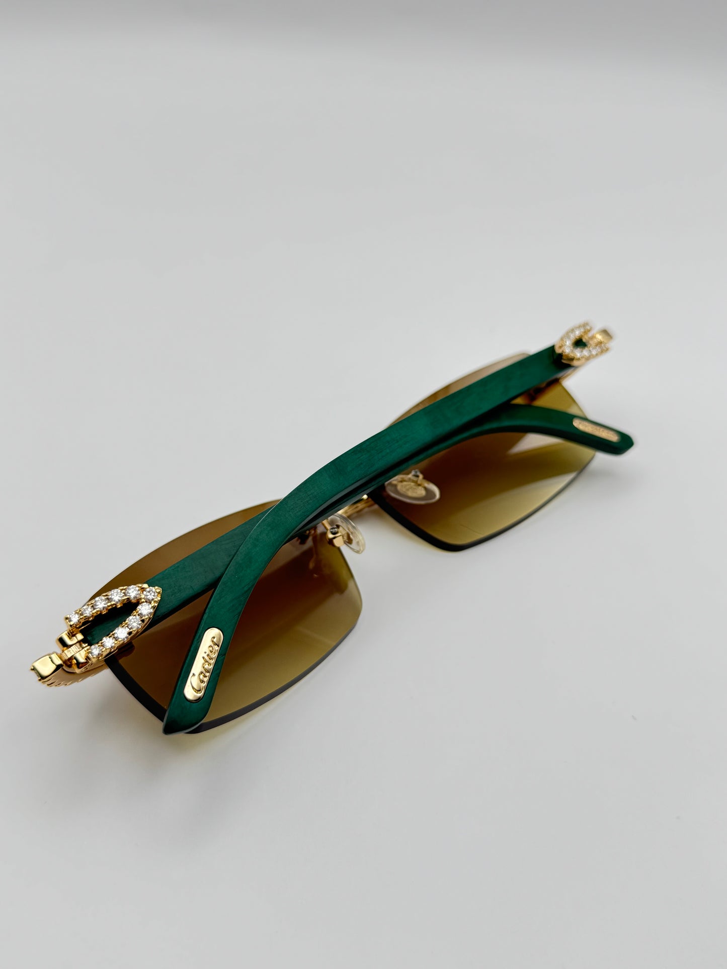 Moissanite Green wood Sunglasses