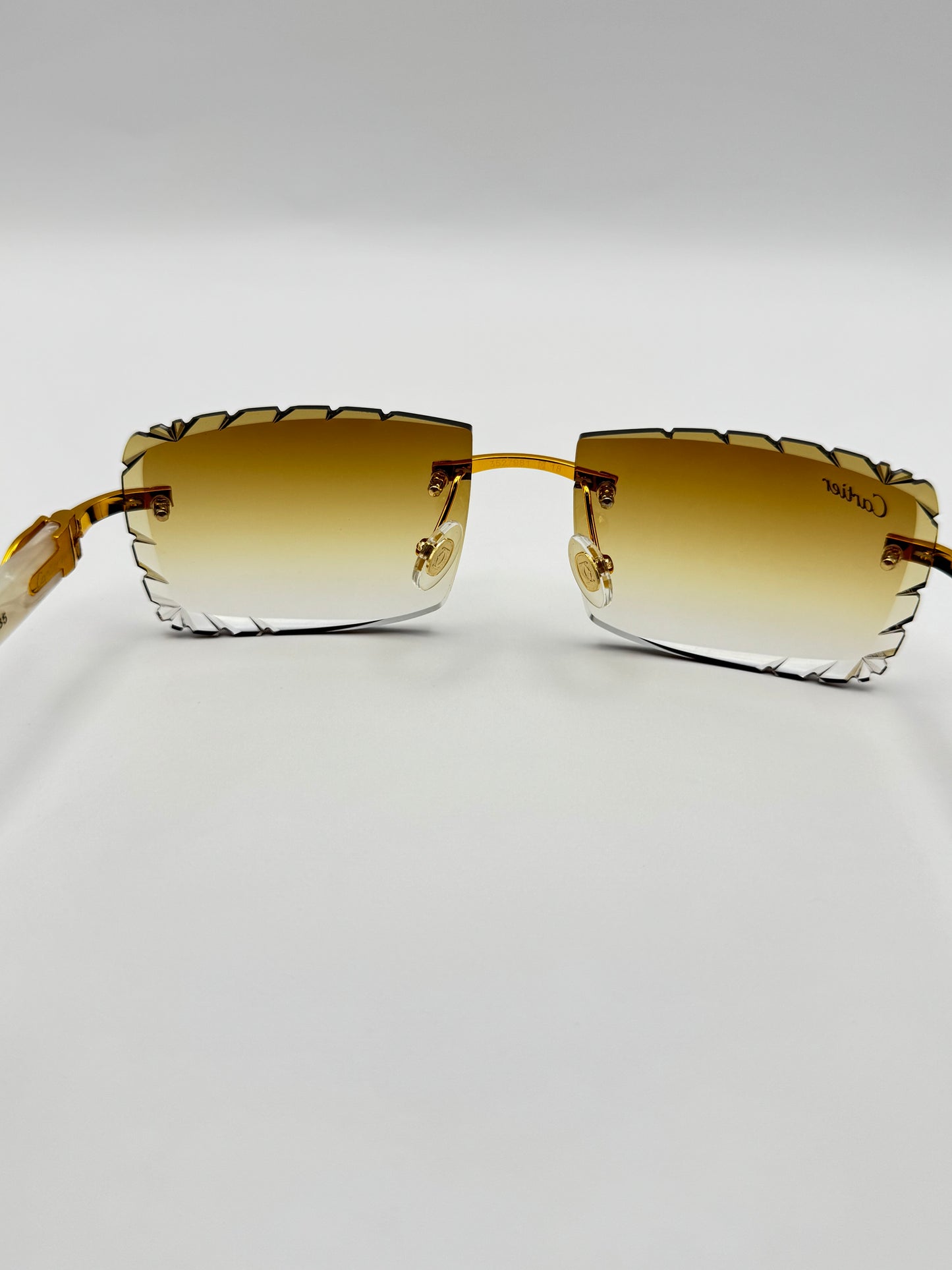 White acetate sunglasses