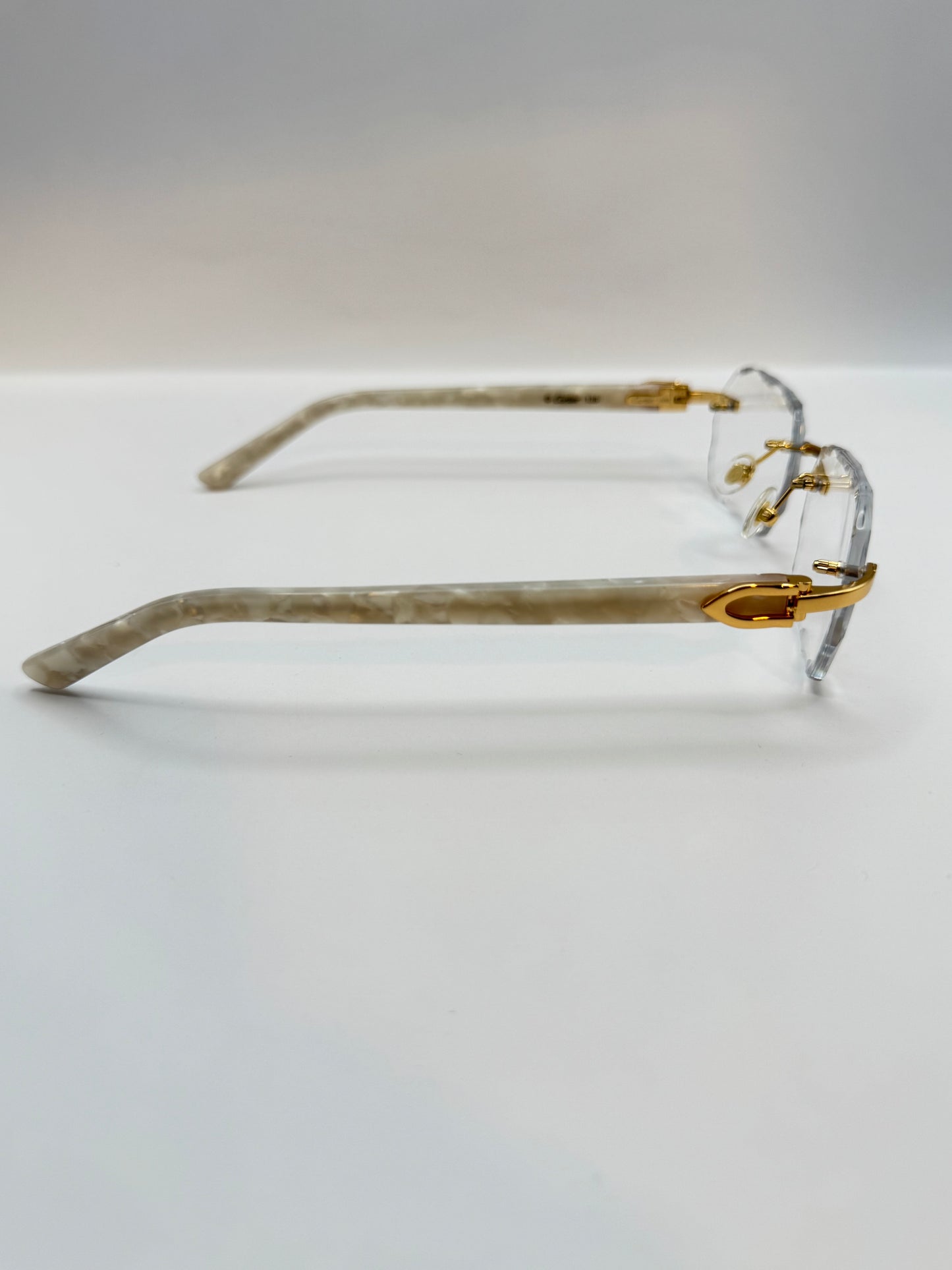 White acetate sunglasses