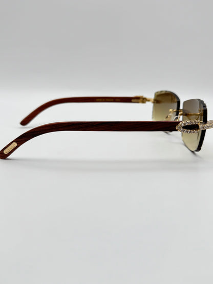 Moissanite wood Sunglasses