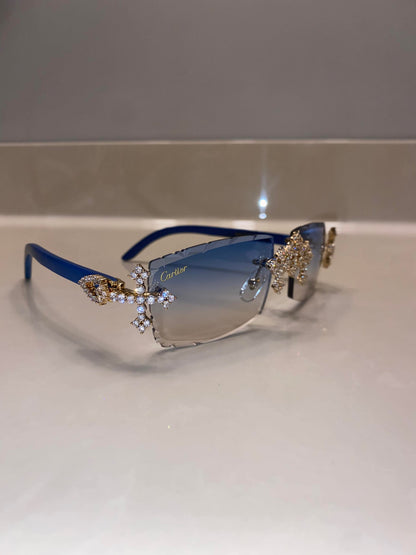 Iced out Cross glasses