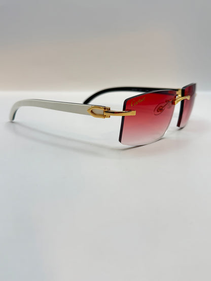 White Buff Sunglasses 57mm