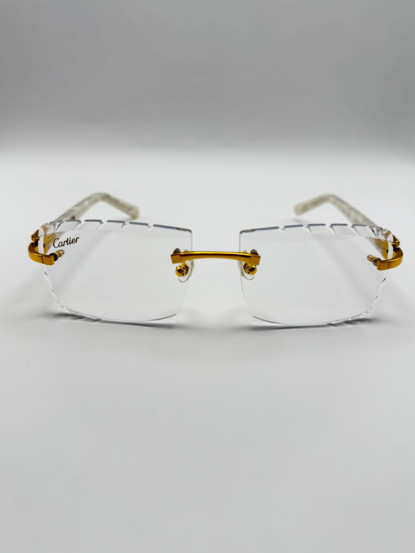 White acetate sunglasses