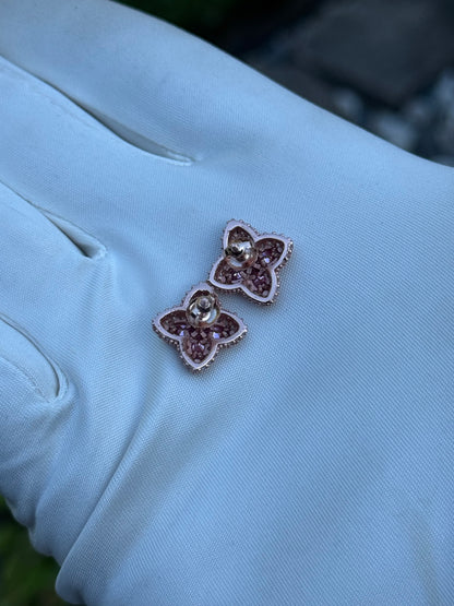 Moissanite flower Earrings