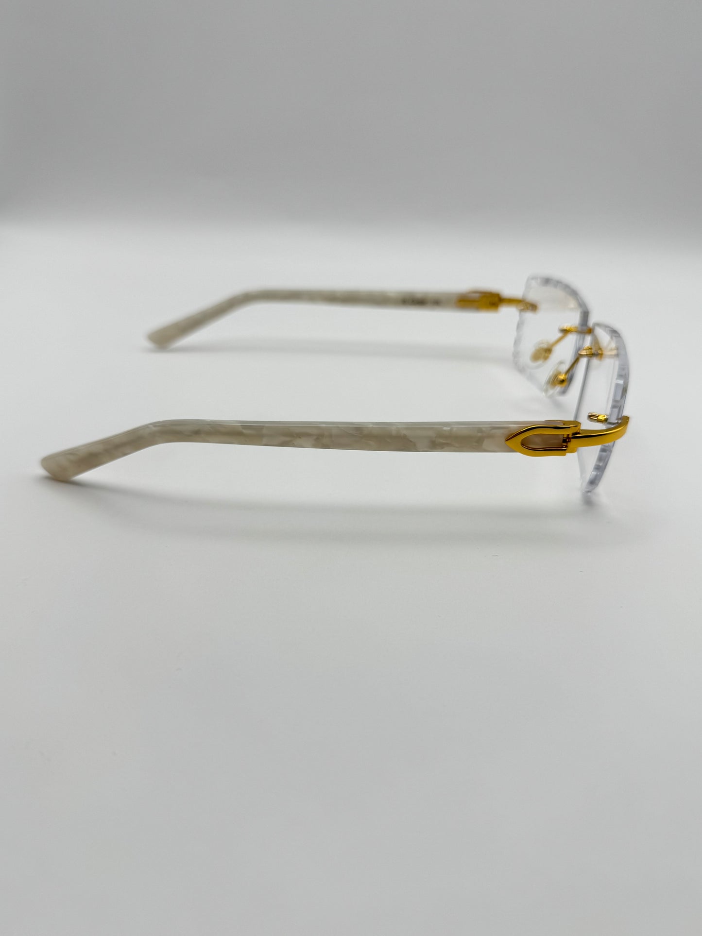 White acetate sunglasses