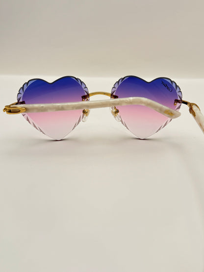 acetate Heart sunglasses