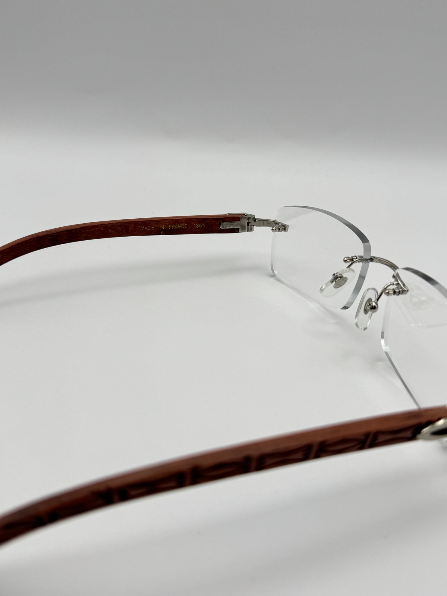 Rimless Sunglasses Wood style