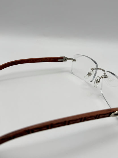 Rimless Sunglasses Wood style