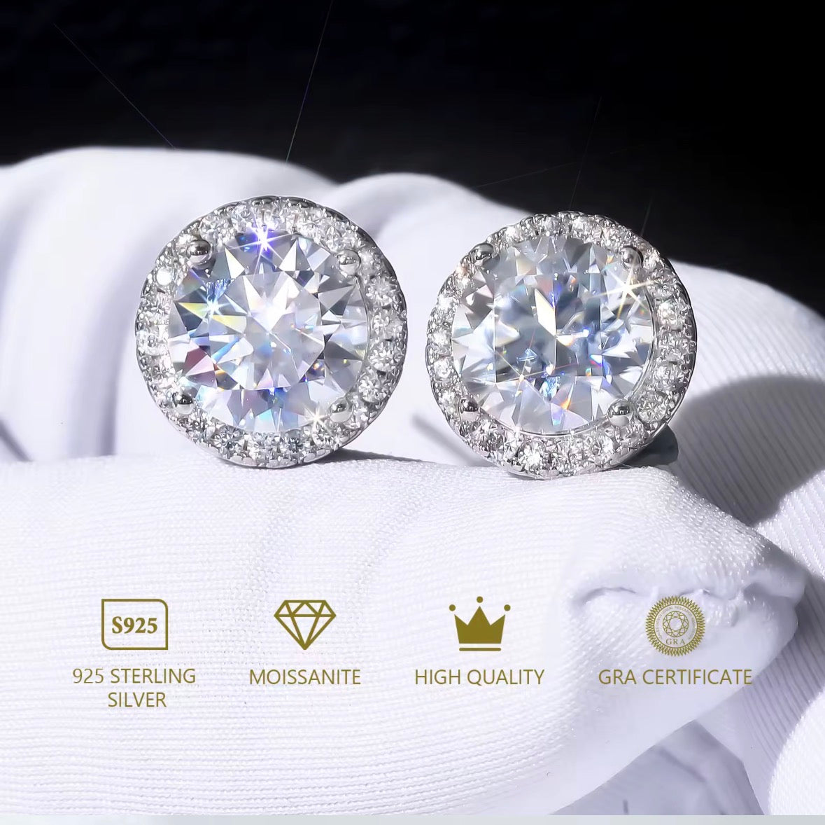 Moissanite Earrings