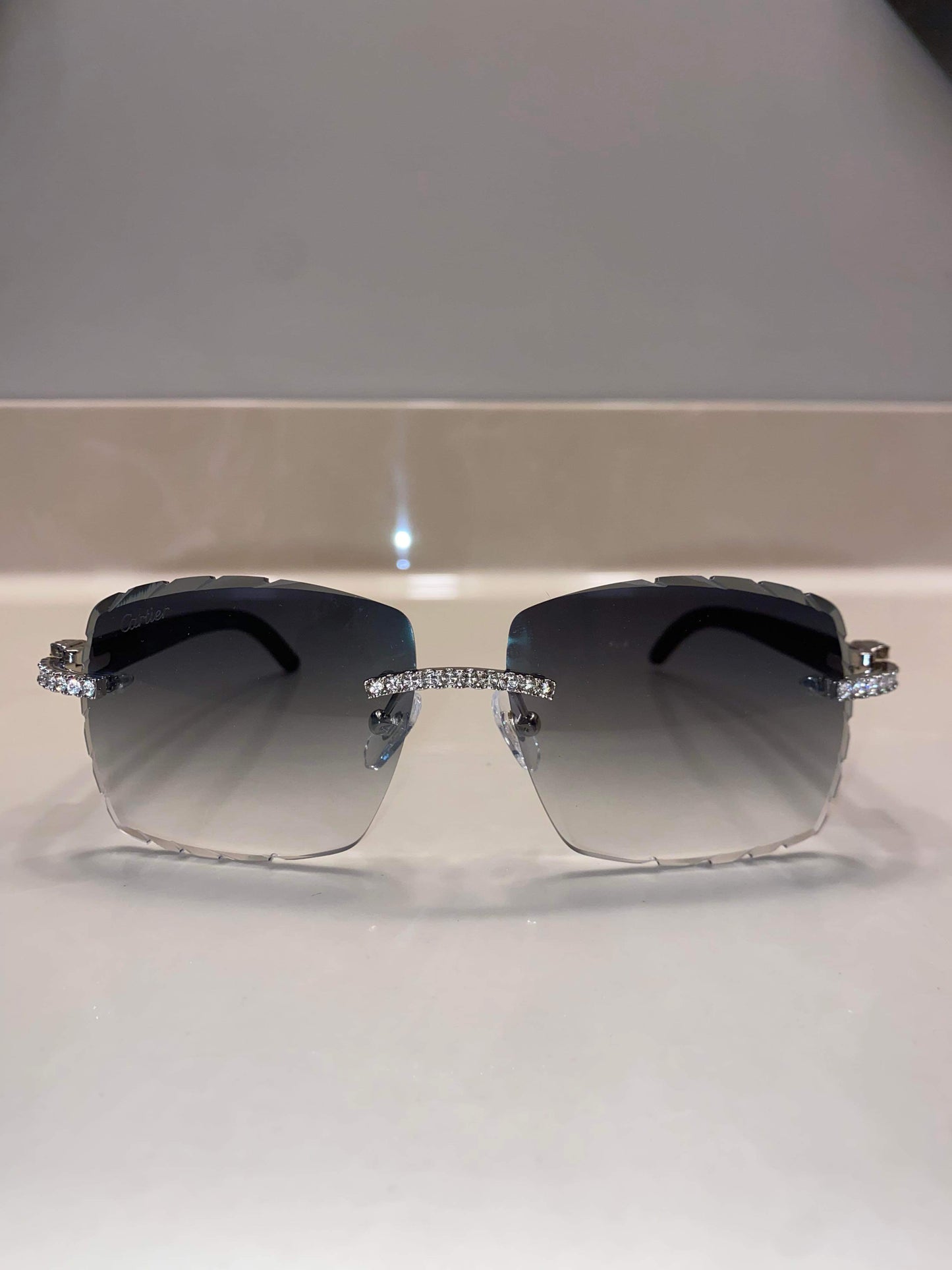 Made to order: Iced out moissanite Sunglasses