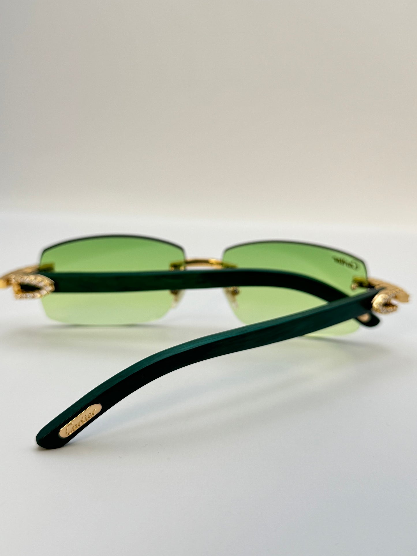 Moissanite Green wood Sunglasses