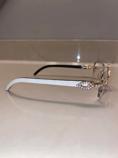 Iced out Cross glasses