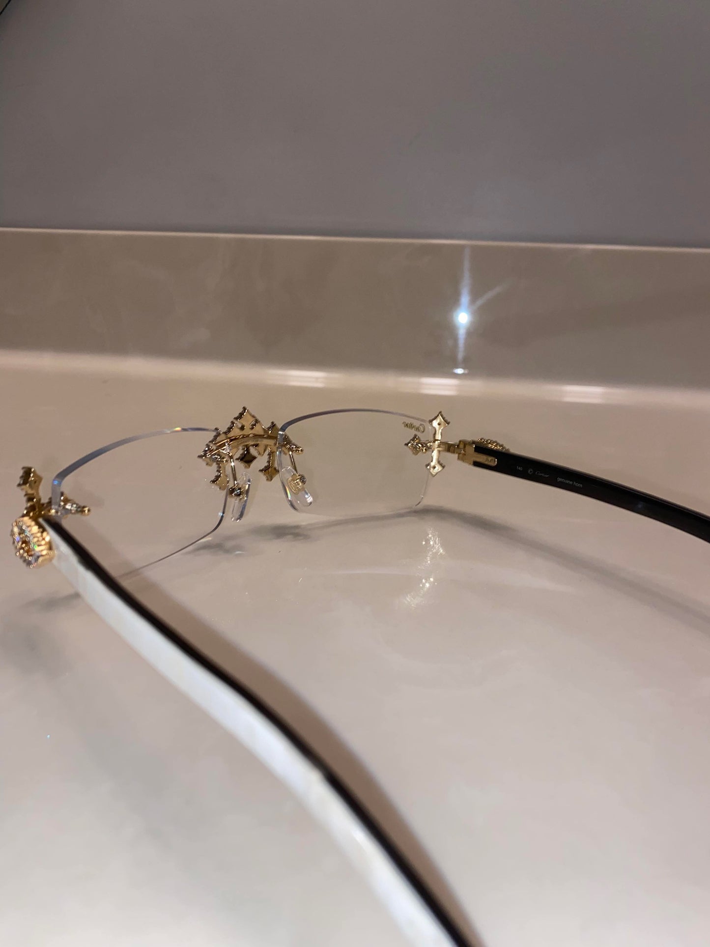 Iced out Cross glasses