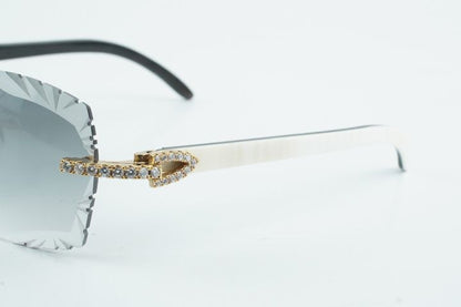 Moissanite white buff Sunglasses