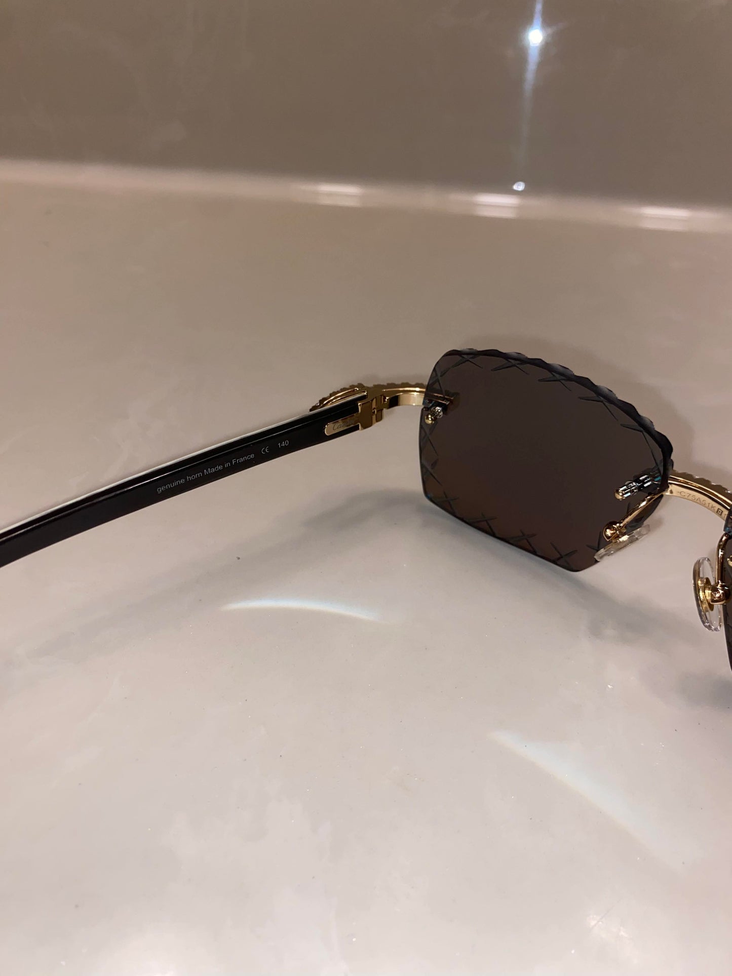 Custom moissanite mirror white buffs