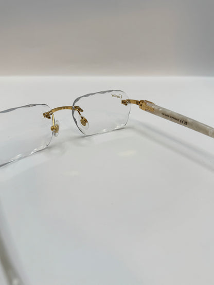 White acetate sunglasses