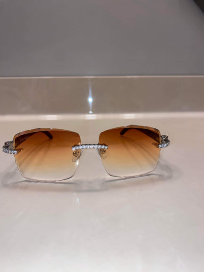 Made to order: Iced out moissanite Sunglasses