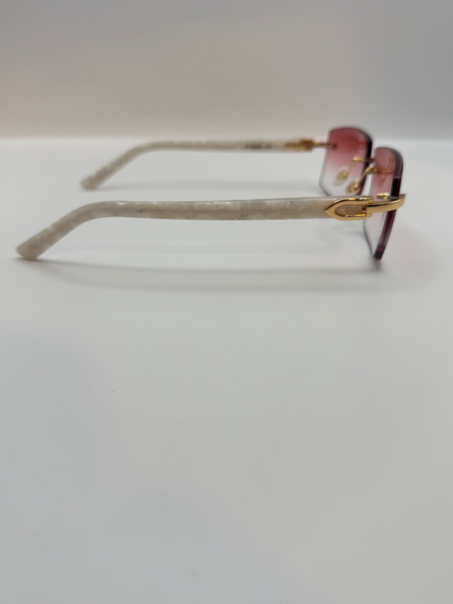 White acetate sunglasses