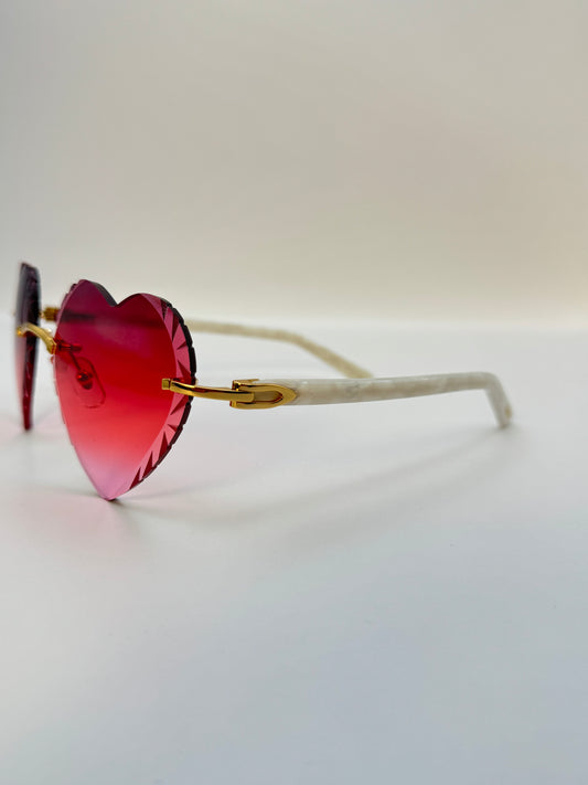 acetate Heart sunglasses