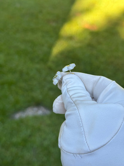 Moissanite flower Earrings