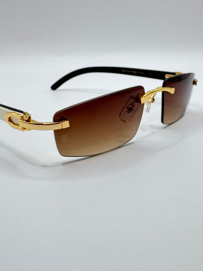 White buff Sunglasses 54mm