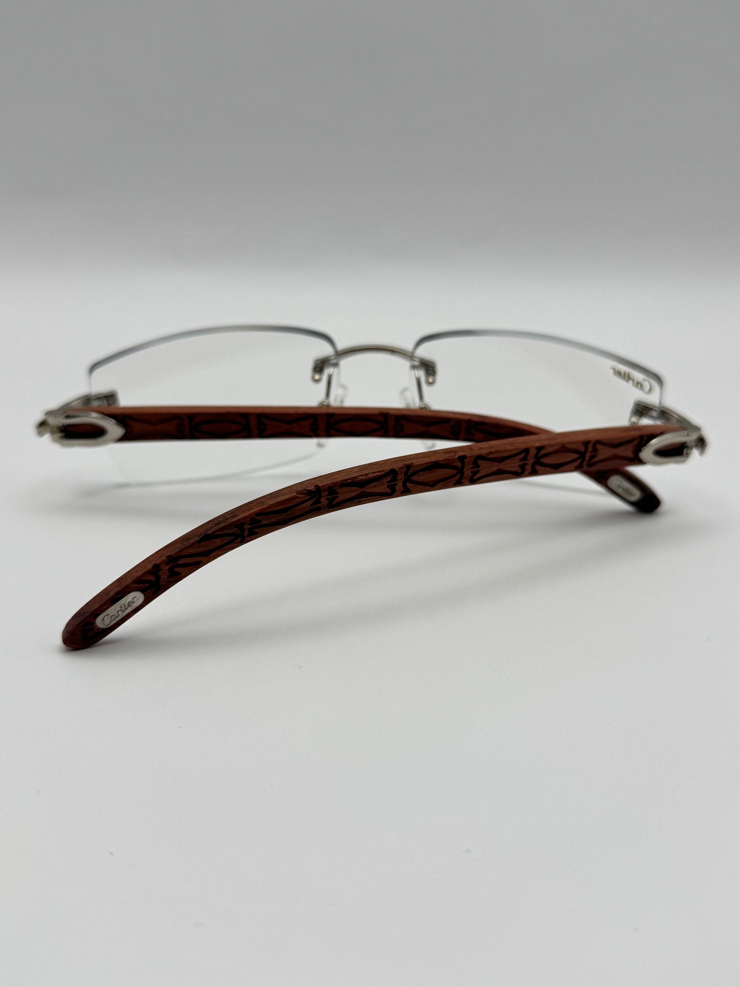 Rimless Sunglasses Wood style
