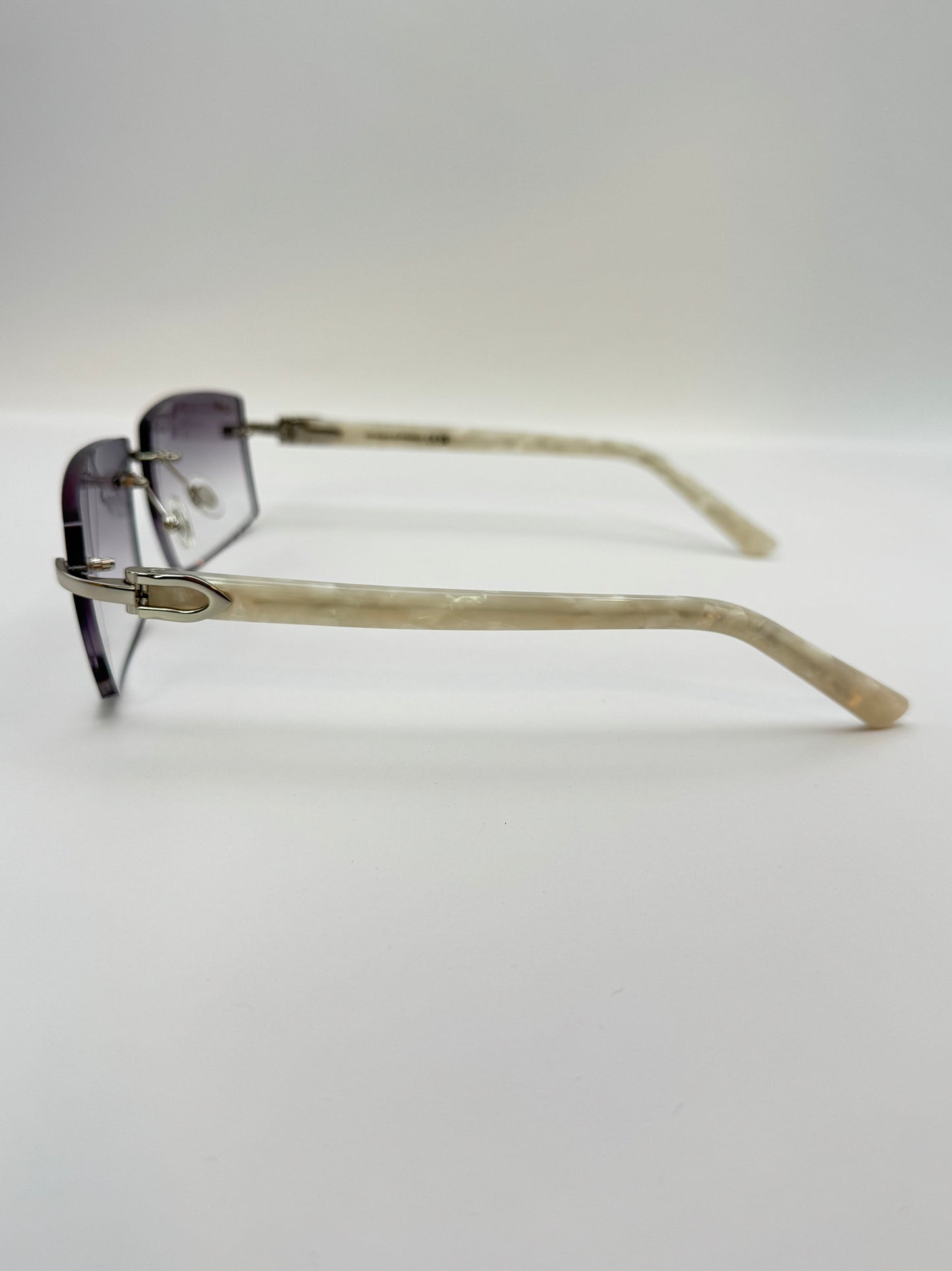 White acetate sunglasses