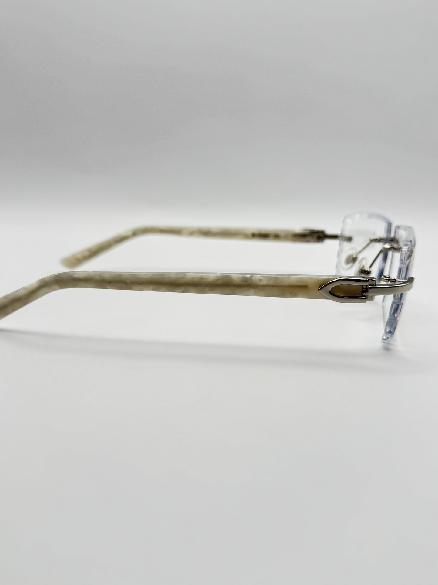 White acetate sunglasses