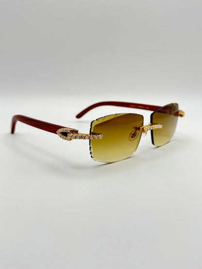 Moissanite wood Sunglasses