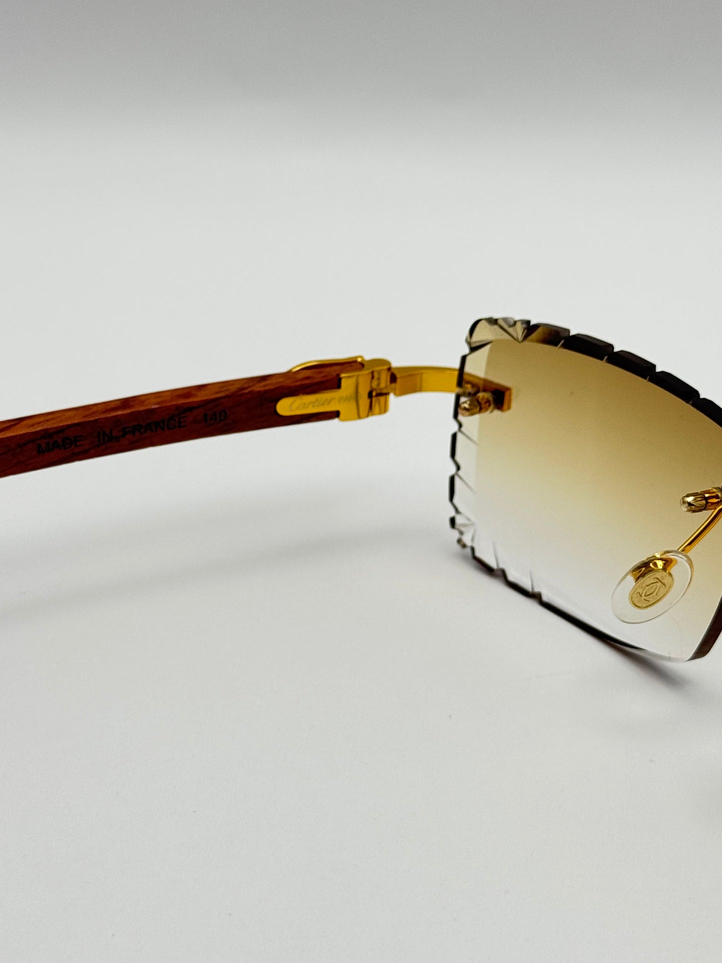 Diamond cut Wood Glasses