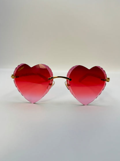 acetate Heart sunglasses