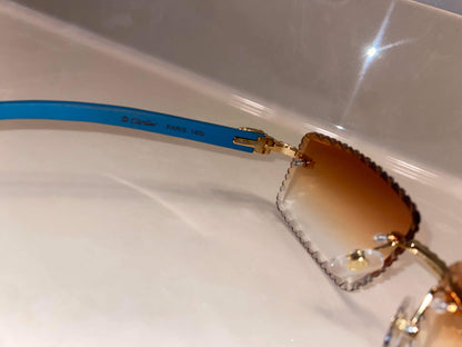 Made to order: Iced out moissanite Sunglasses