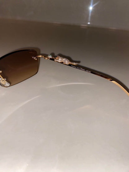 Iced out Panther Glasses