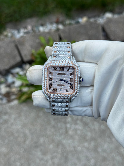 Custom Moissanite watch