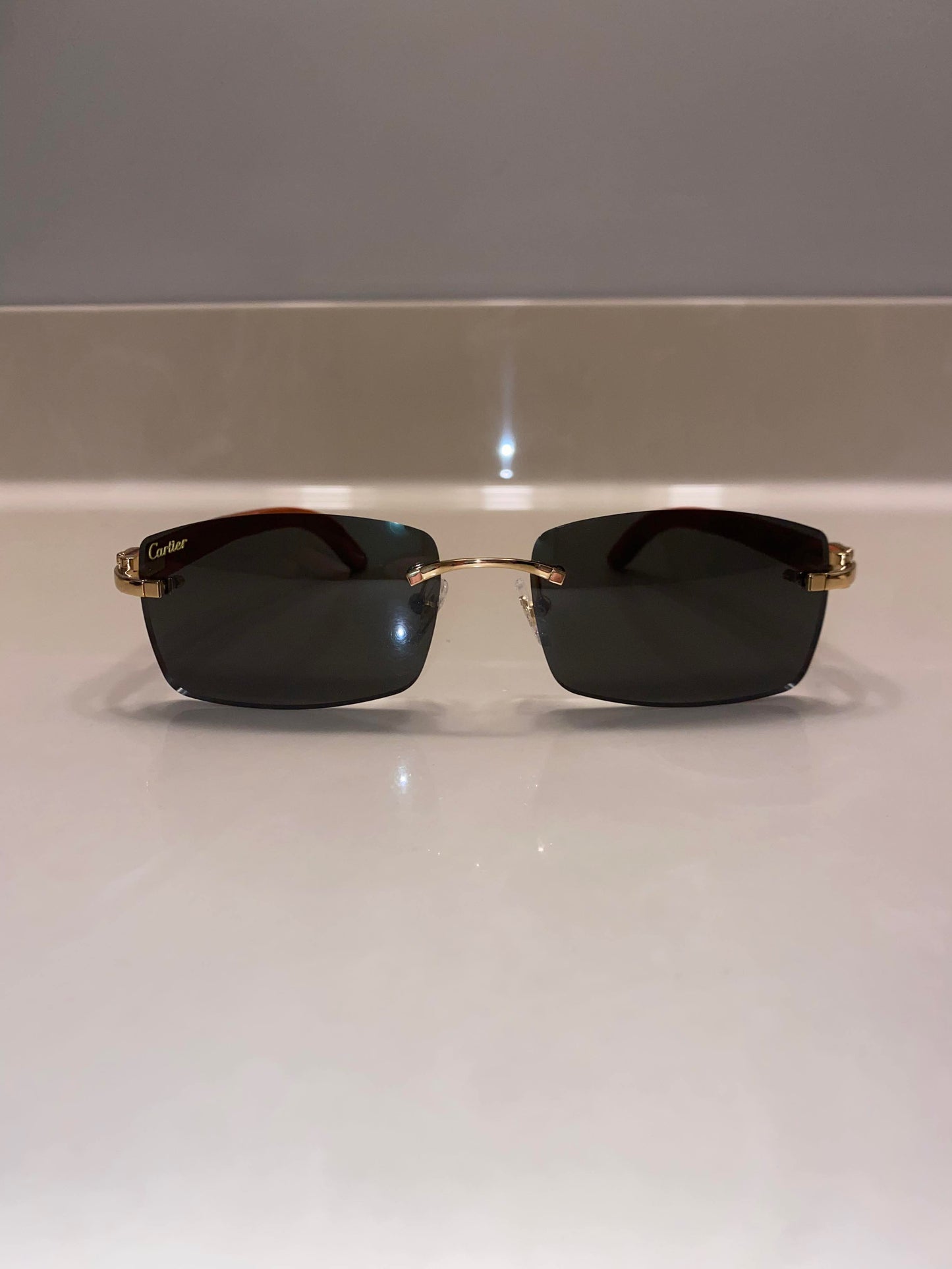 Black orange Wood glasses