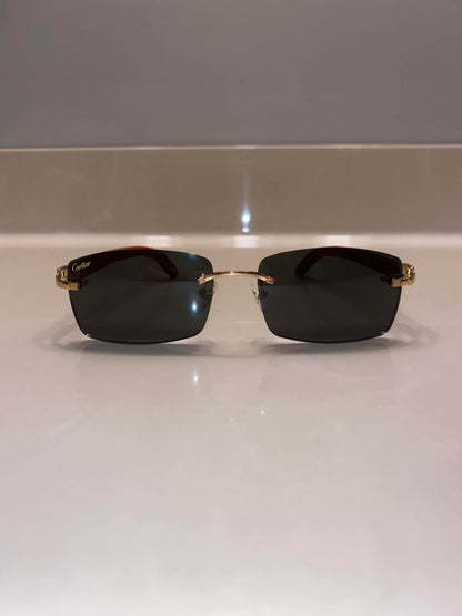 Black orange Wood glasses