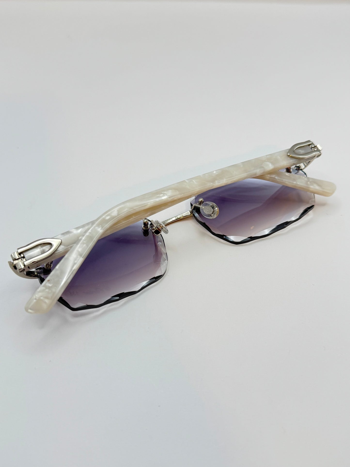 White acetate sunglasses