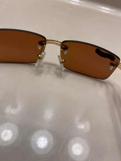 Made to order: Iced out moissanite Mirror Sunglasses