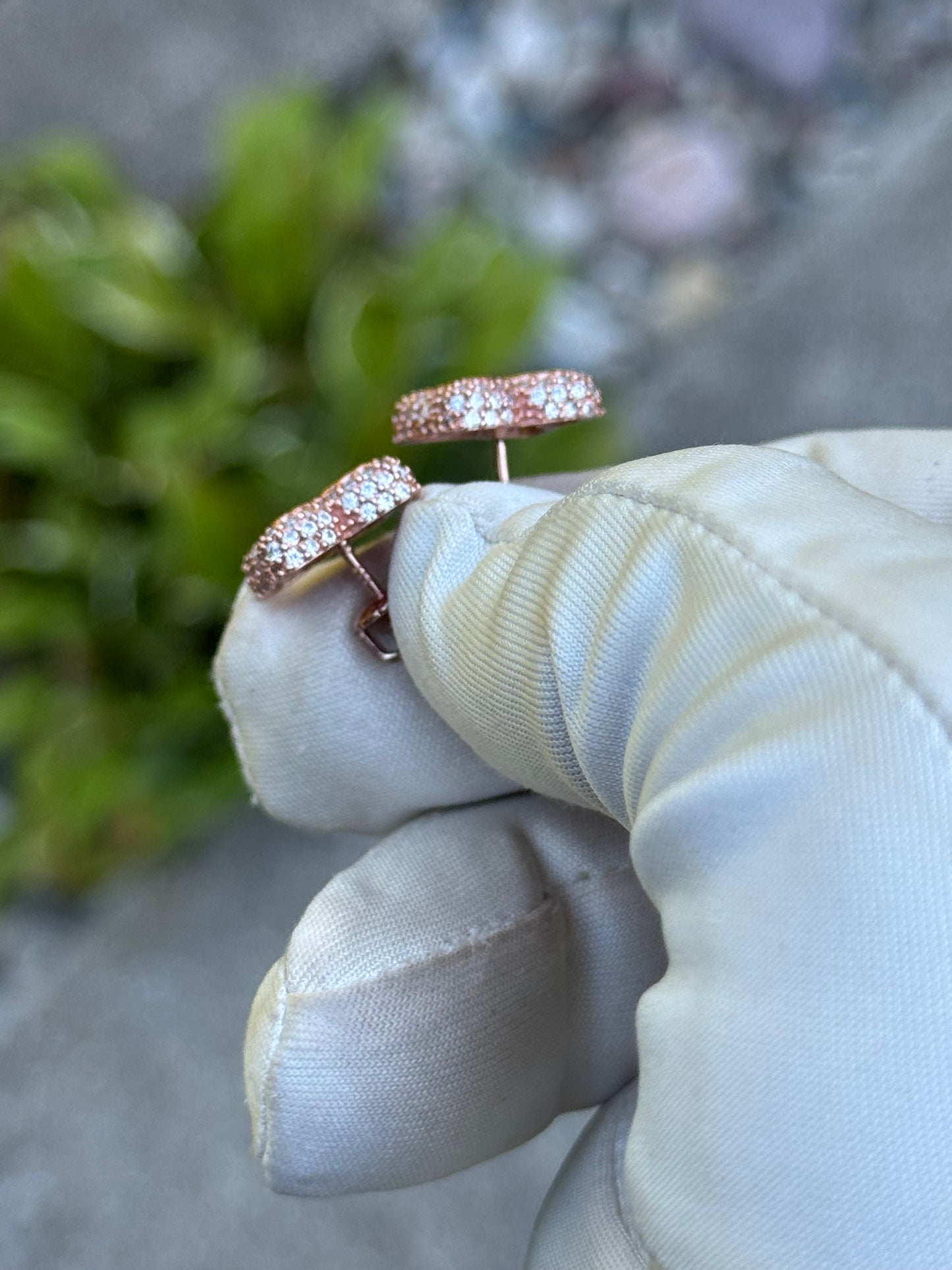 Moissanite flower Earrings