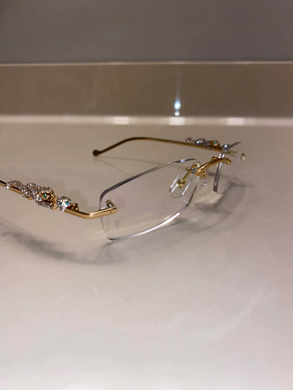 Iced out Panther Glasses
