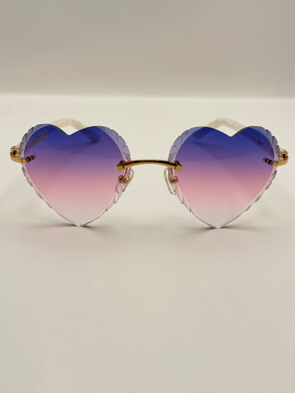 acetate Heart sunglasses