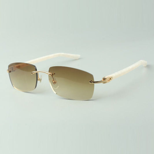 White acetate sunglasses