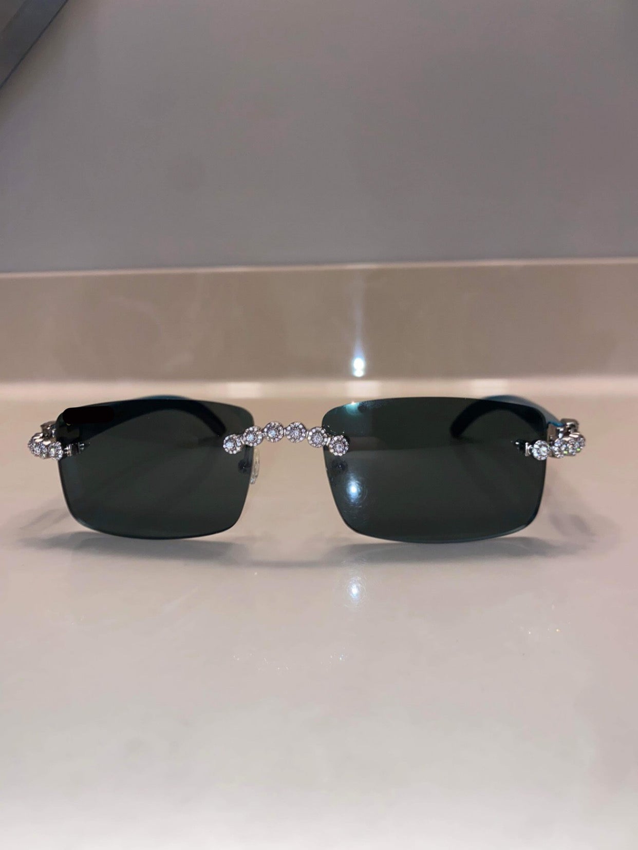 Made to order: Iced out moissanite Sunglasses