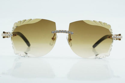 Moissanite white buff Sunglasses